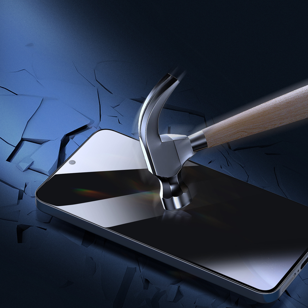 Стекло "Антишпион" от Dux Ducis для смартфона Samsung Galaxy S25, серия PRIVACY-S Full Screen Glass