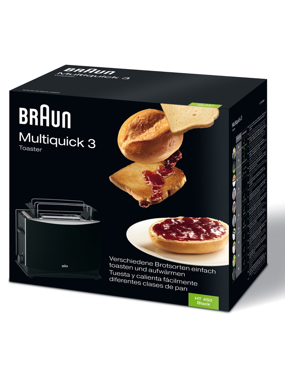 Тостер Braun MultiToast HT450BK