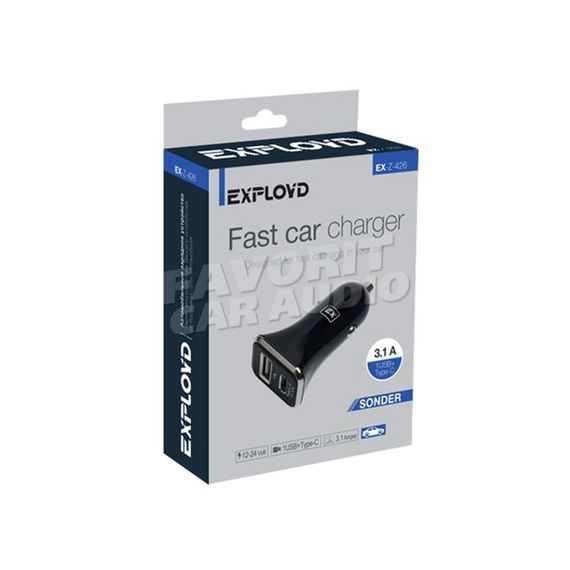 АЗУ 1USB/TYPE-C Exployd EX-Z-426 SONDER чёрный