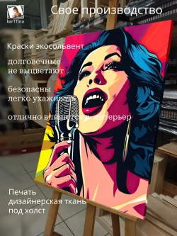 Картина Розовый рок-н-ролл модульная 30х40см 1шт.