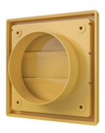 Выход стенной КФ фланец D125 жалюзи 150x150 ASA Beige ERA
