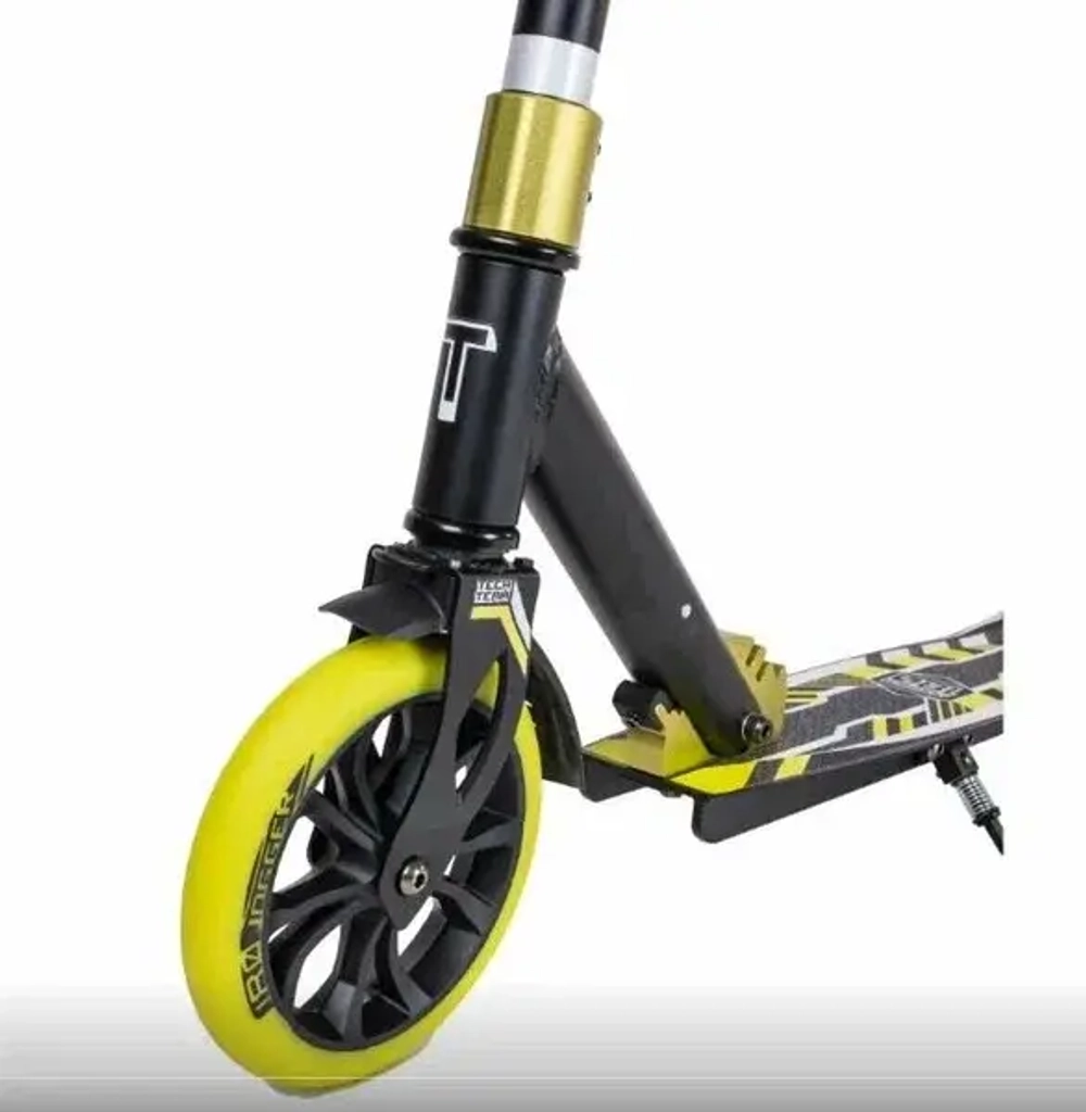 Самокат TT Jogger 180 black/green 1/4 чёрный/зелёный