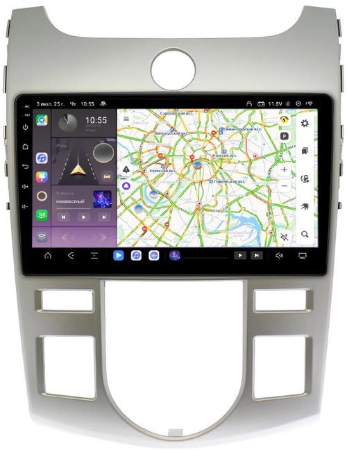 Магнитола для KIA Cerato 2 2008-2013 (климат) - Kuberg OL-9736-A QLed, Android 13, Быстрейшая, CarPlay, SIM-слот