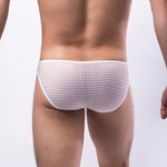 Мужские трусы из дышащей сетки белые (XL)