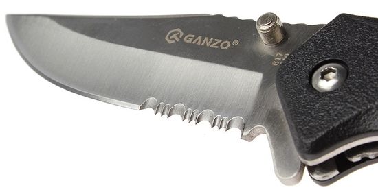 Складной нож Ganzo G617 c клинком из стали 440, рукоять ABS-пластик