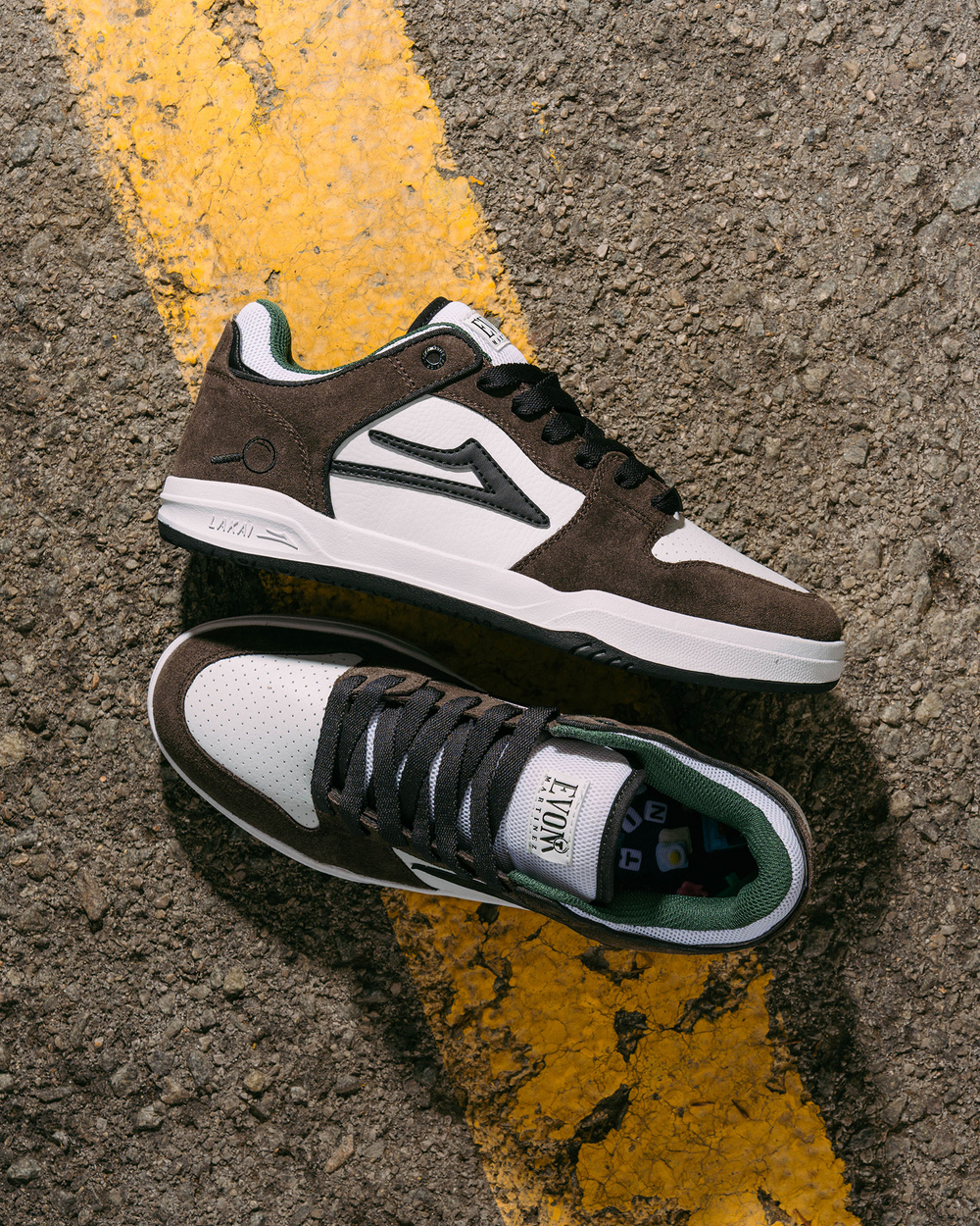 Кеды Lakai Telford Low: Evon Martinez (Brown/White) (Q2-26)