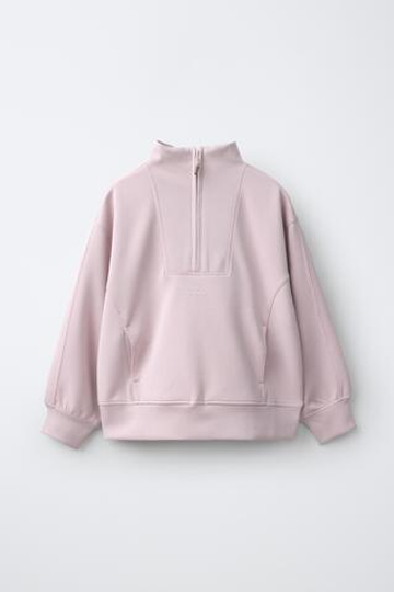 ZARA СПОРТИВНАЯ ТОЛСТОВКА ИЗ МОДАЛА, РОЗОВЫЙ