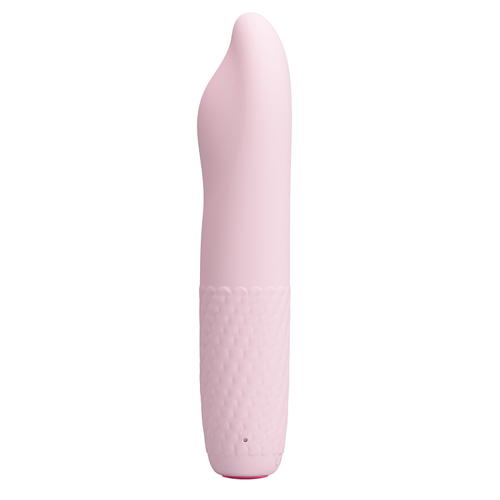 Нежно-розовый вибратор-ротатор 16см Pretty Love Classic Silicone Rechargeable Rotating Vibrator Burke BI-014584X-1