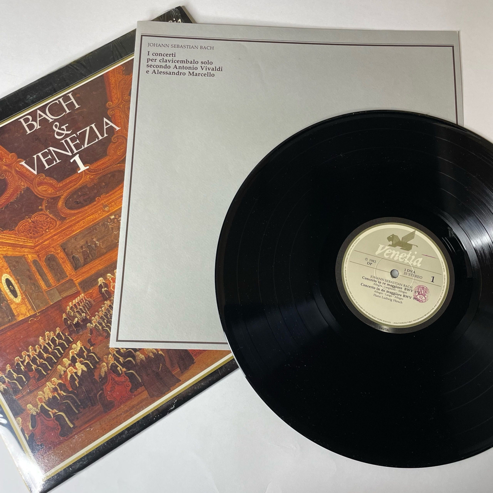 Винтажная виниловая пластинка LP Hans Ludwig Hirsch, Bach and Venezia 1 (Италия 1983)