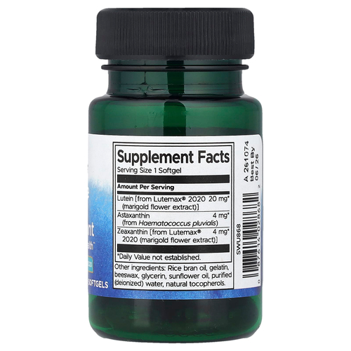 Swanson Vitamins, Высочайший антиоксидант для глаз, 30 мягких таблеток