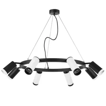 Люстра подвесная 8*GU10 LR01886437467 черный/белый Rullo Lightstar