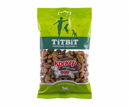 Лакомство для собак TitBit крекер с мясом ягненка 100г 3854