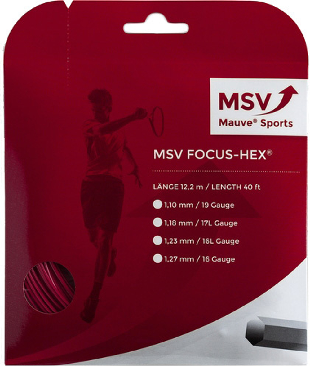 Теннисные струны MSV Focus Hex (200 m) - silver