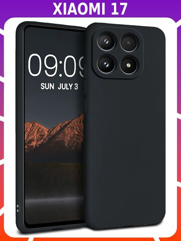 Мягкий Soft Touch чехол из силикона для XIAOMI 17 с бархатной подкладкой