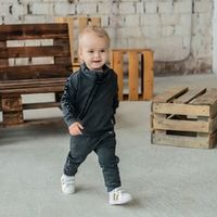 Джоггеры "Bb team" Антрацит меланж