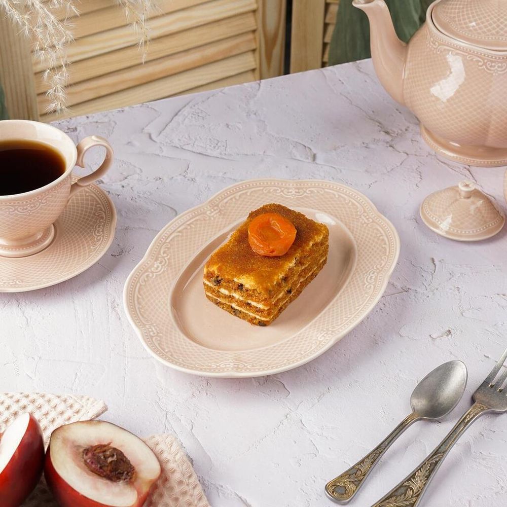 Блюдо овальное 24,8*18 см h2,9 см Aristocrat Peach Tea Noble [1]
