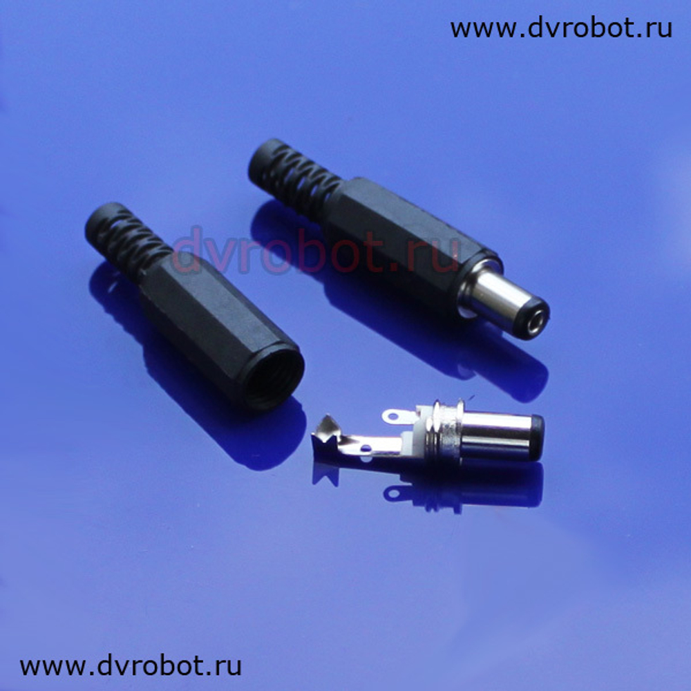 Штекер питания 5.5*2.1 - 14мм
