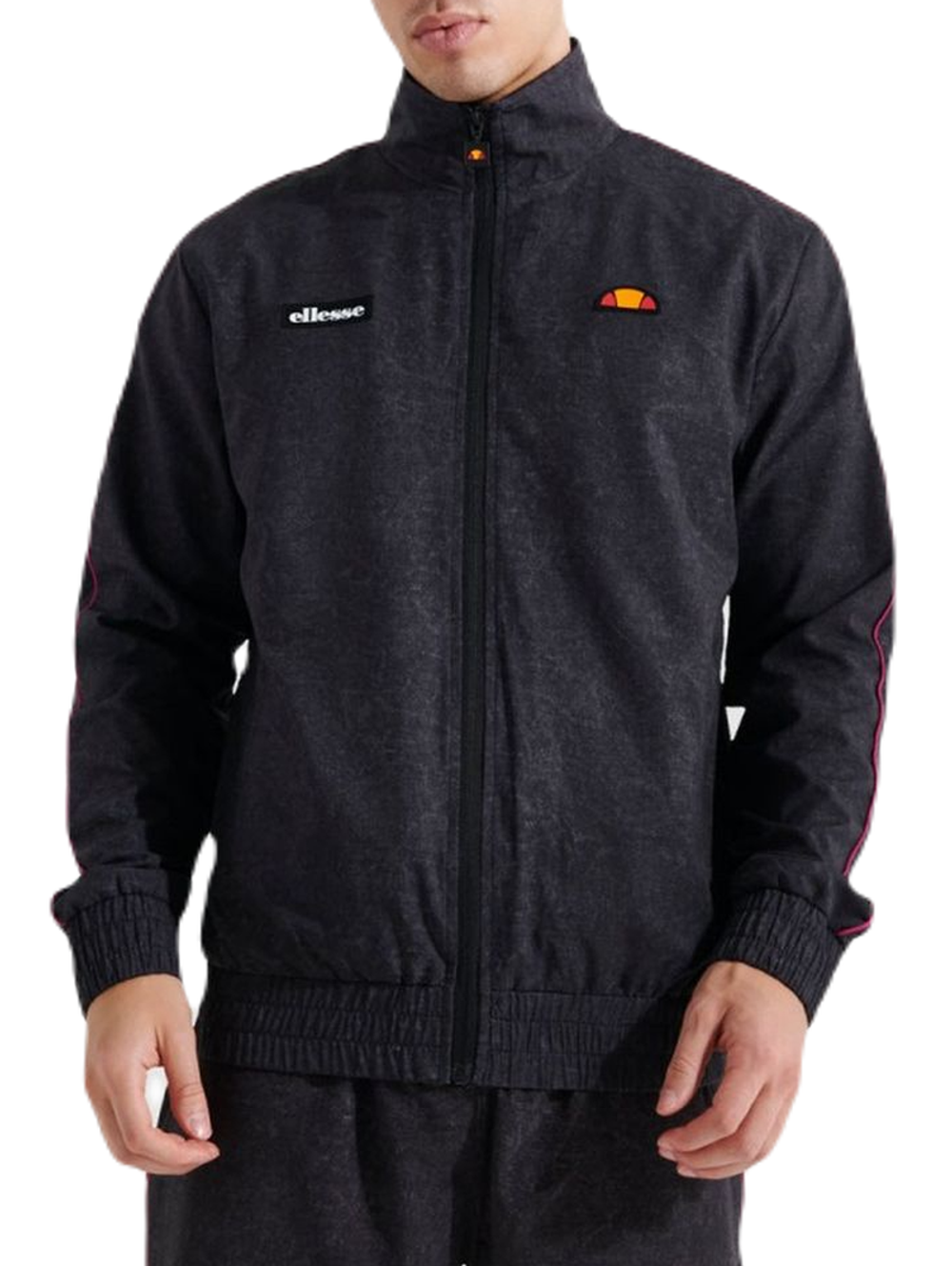 Мужская теннисная толстовка Ellesse Fall Sampratio Track Jacket - black denim