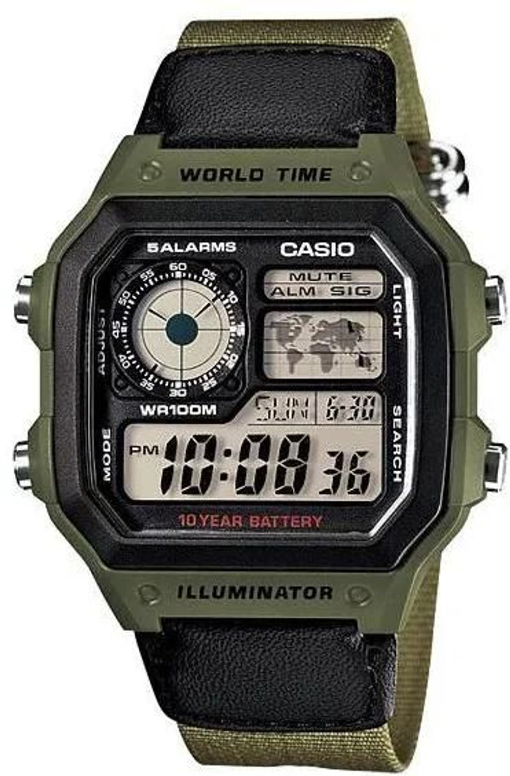 Мужские наручные часы Casio AE-1200WHB-3B