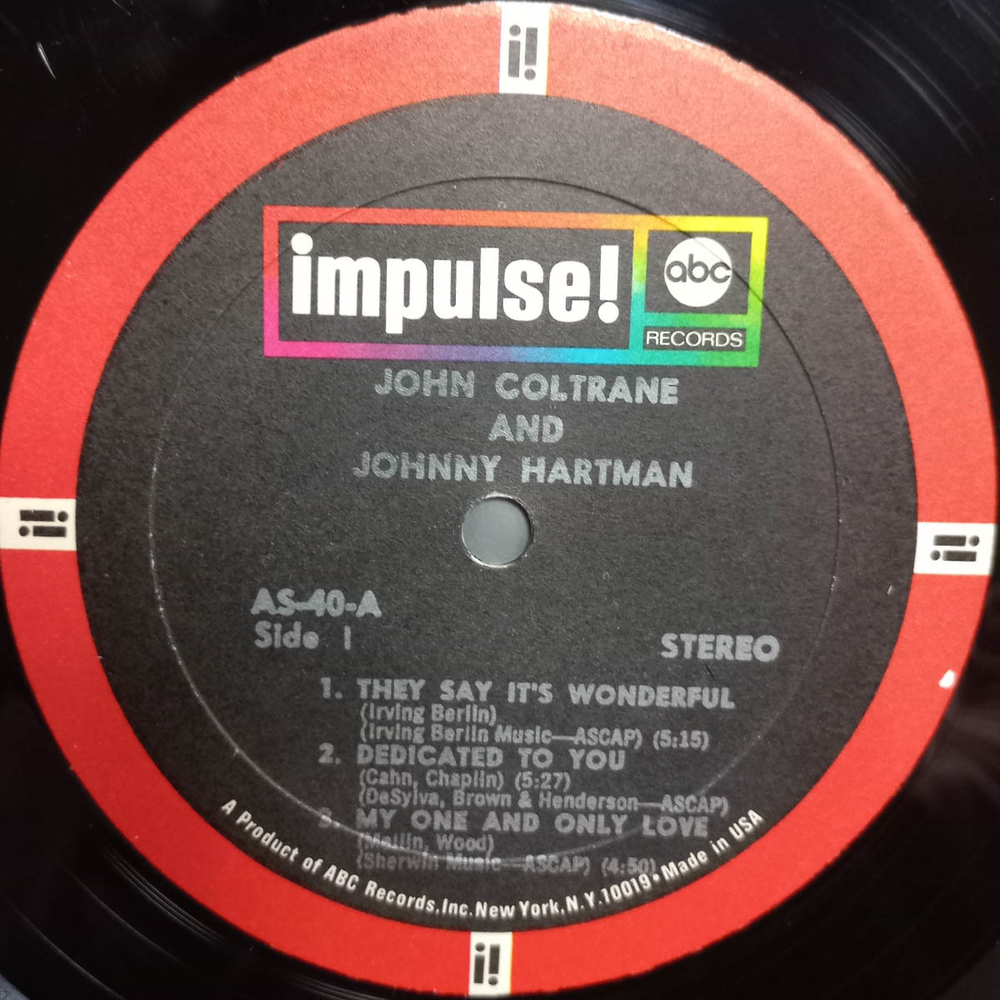 John Coltrane And Johnny Hartman / John Coltrane And Johnny Hartman (LP)