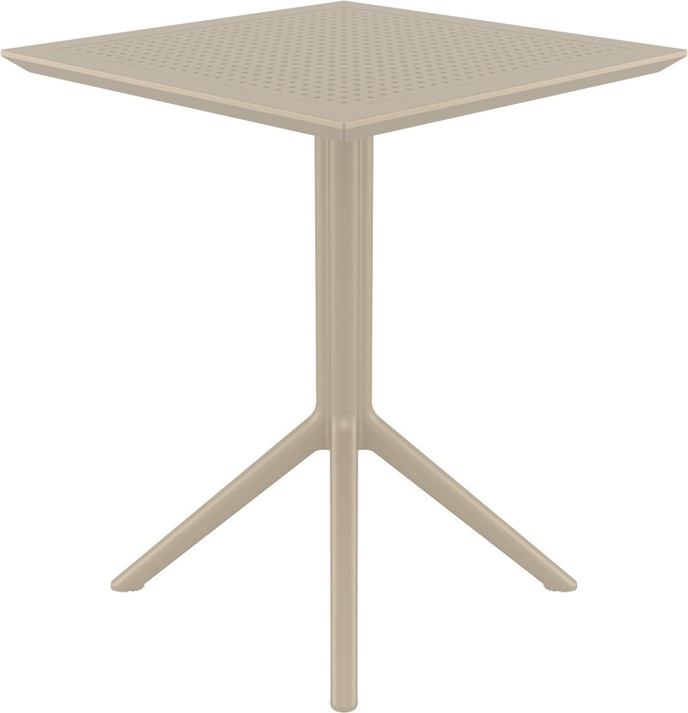 Стол пластиковый складной Siesta Contract Sky Folding Table 60, бежевый