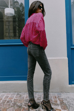 ZARA ДЖИНСЫ Z1975 SKINNY С НИЗКОЙ ПОСАДКОЙ И МОЛНИЯМИ, ЧЕРНЫЙ
