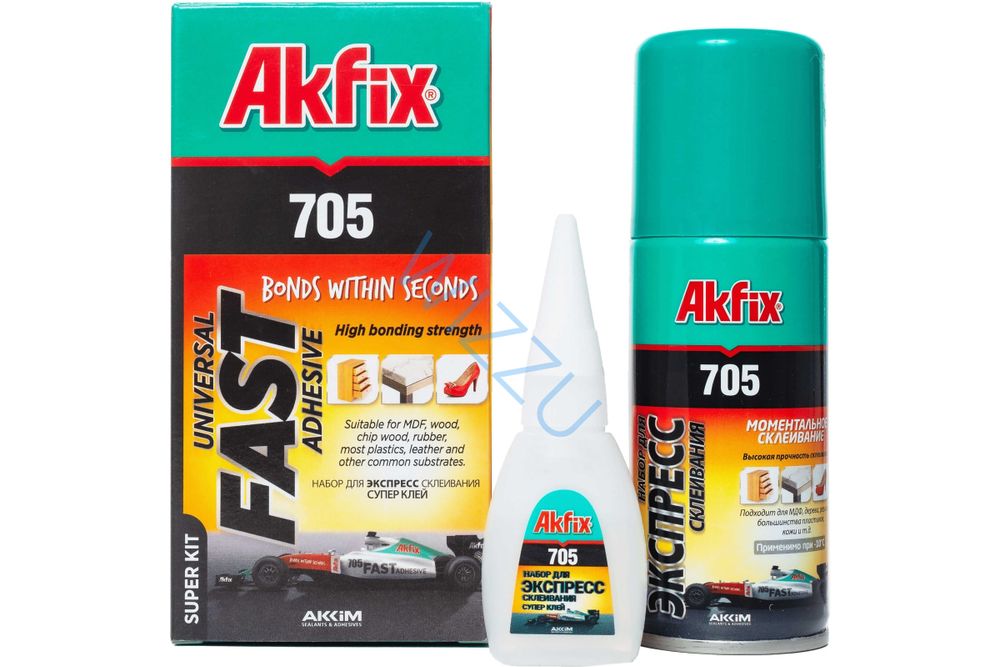 AKFIX Набор для Экспресс Склеивания 705 (25гр+100мл)
