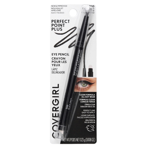 Covergirl, Perfect Point Plus, карандаш для глаз, оттенок 200 «черный оникс», 0,23 г (0,008 унции)
