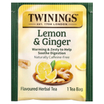 Twinings, травяной чай, без кофеина, лимон и имбирь, 25 пакетиков, 1,32 унции (37,5 г)