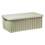 Коробка ВЯЗАНИЕ 6л с крышкой Фисташковый 0,125,195х0,35м
