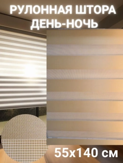 Рулонные шторы День-Ночь 55х140 см