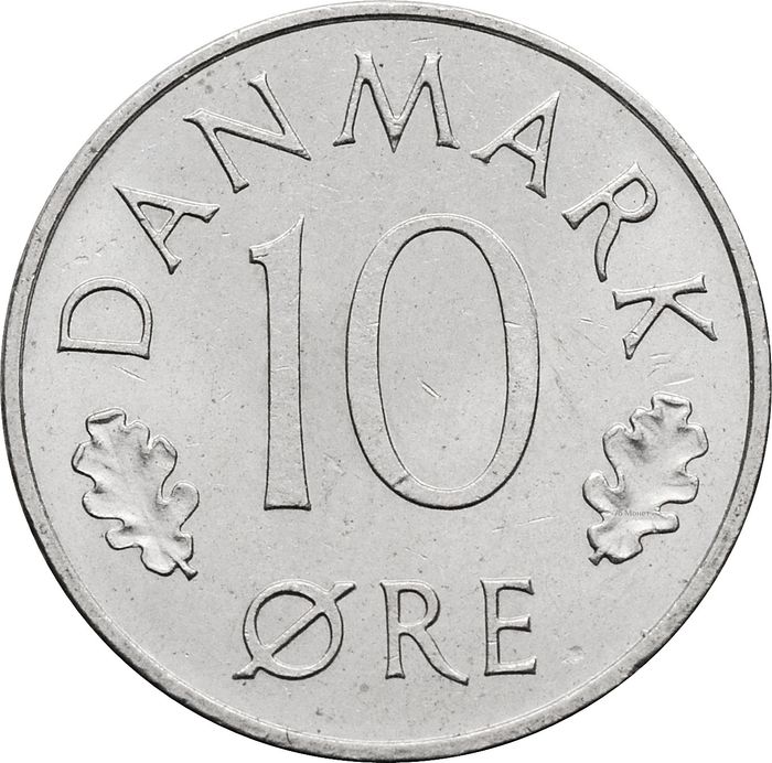 10 эре 1973-1988 Дания