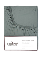 Сатиновая простынь на резинке EcoCotton 120х200