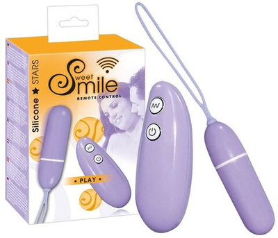 Сиреневая вибропулька с пультом управления Smile Play RC (Цвет: сиреневый)