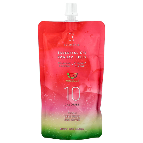 Everydaze, Essential C's Konjac Jelly, арбуз, 150 мл (5,07 жидк. унц.)