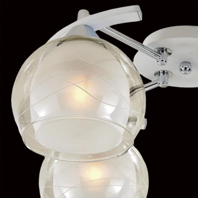 Citilux Буги CL157141 Люстра потолочная Белая Хром