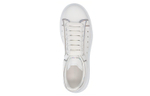 Alexander McQueen Oversized White Silver Hologram Trim