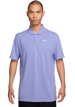Мужское теннисное поло Nike Court Dri-Fit Solid - light thistle/white