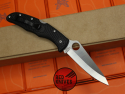 Нож Spyderco Endura Black C10PBK - спуски от середины, черная рукоять