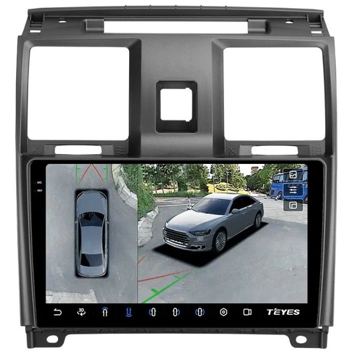 Магнитола для УАЗ Патриот, Пикап 2012-2016 - Teyes CC3-2K-360 на Android 10, Быстрая, 2K QLED, CarPlay, 4G SIM-слот, 4 камеры в комплекте