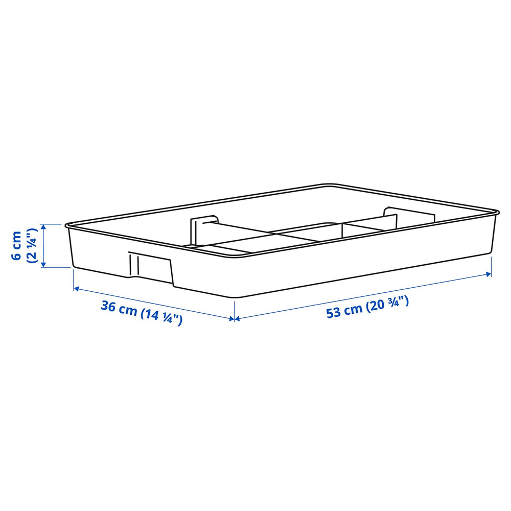 IKEA KUGGIS  (ИКЕА КУГГИС)  -  Вставка с 6 отделениями - белый