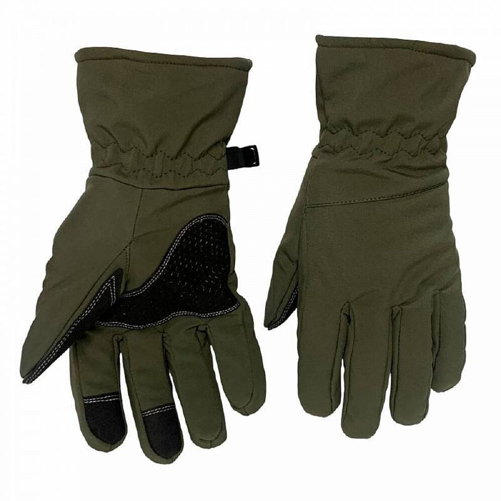 Зимние тактические перчатки Soft Shell олива