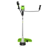 Триммер аккумуляторный Greenworks TB201H, 82V, 2,0 кВт, 46 см, c трехлопастным ножом и кусторезом, бесщеточный, с 1хАКБ 5 Ач и ЗУ (2112407UB) — фото 5