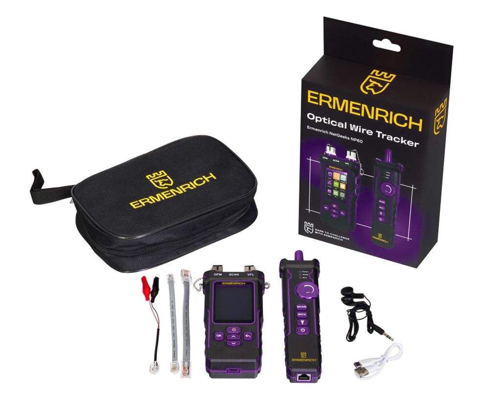 Многофункциональный кабельный тестер Ermenrich NetGeeks NP60