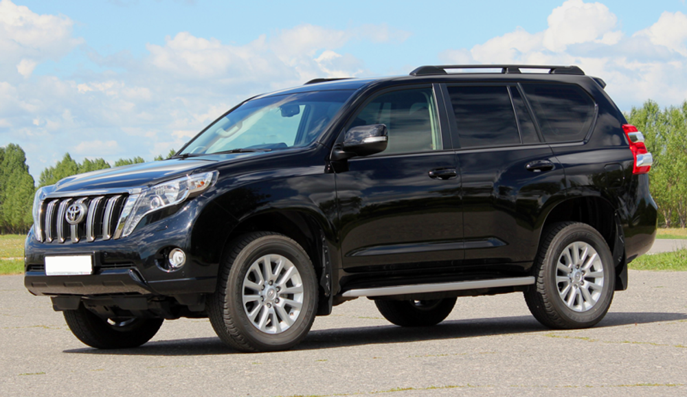 Рейлинги для а/м Toyota Land Cruiser Prado 150 (2009-) черный 0251-БП-02