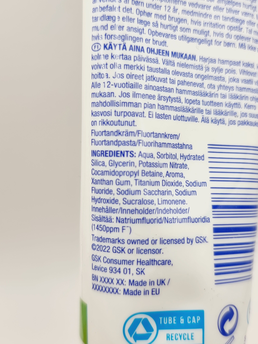 Зубная паста Sensodyne Original 100 мл (из Финляндии)