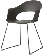 Кресло пластиковое Scab Design Lady B sledge frame, антрацит