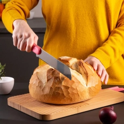 Нож кухонный для хлеба 20см Trebonn Chopping boards and Knives розовый