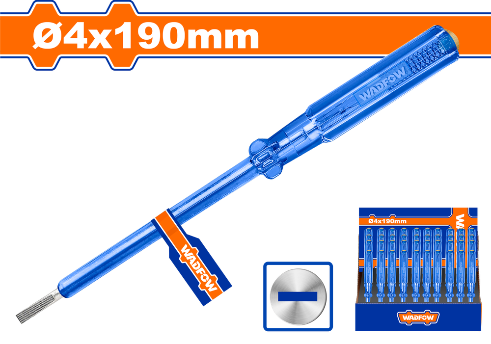 Отвертка индикаторная WADFOW WTP1903 4х190 мм