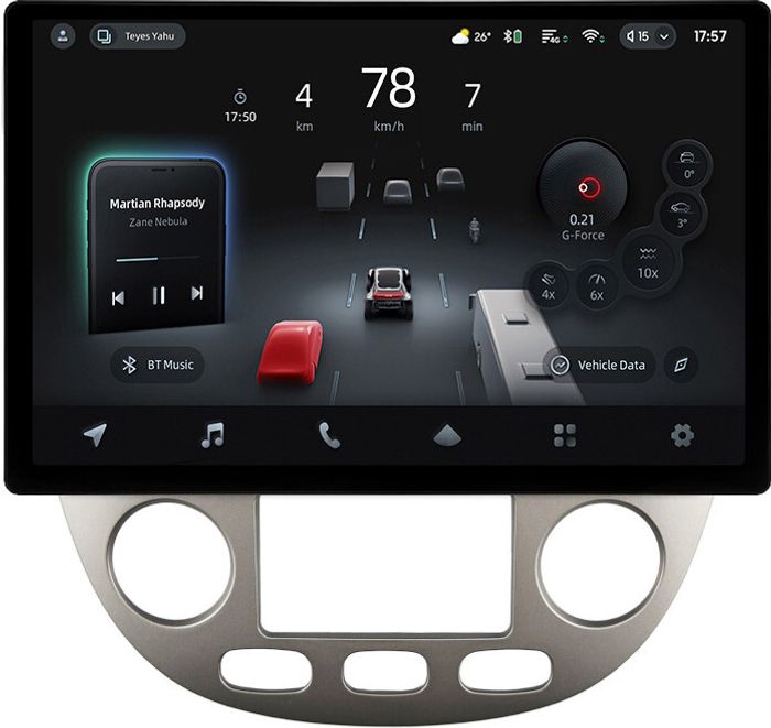 Магнитола для Chevrolet Lacetti хэтчбек (климат) - Teyes CC4-PRO монитор 13" 2K QLED на Android 13, Быстрейшая, Snapdragon 778G, ИИ, CarPlay, DSP, 4G SIM-слот